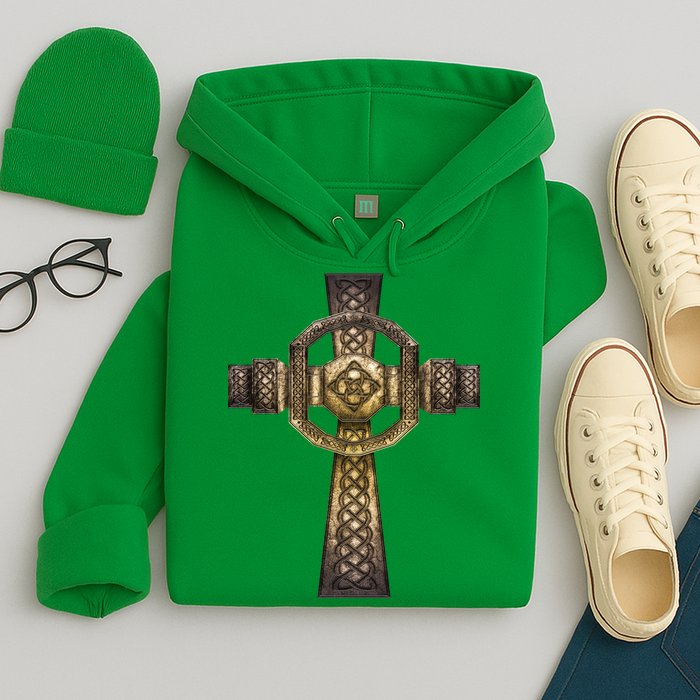 Celtic Irish Cross Hoodie