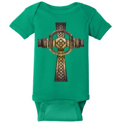 Celtic Irish Cross Baby Bodysuit