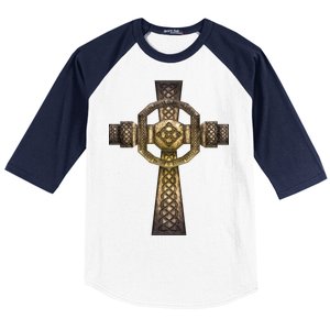 Celtic Irish Cross Baseball Sleeve Shirt