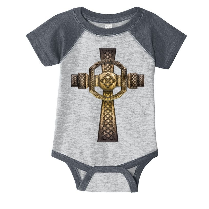 Celtic Irish Cross Infant Baby Jersey Bodysuit