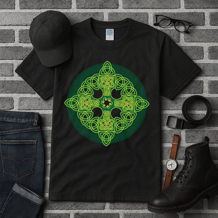 Celtic Knot Cross St. Patrick's Day Tall T-Shirt