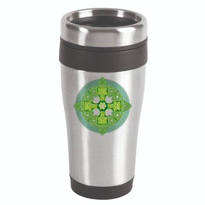 Celtic Knot Cross St. Patrick's Day 16oz Travel Tumbler