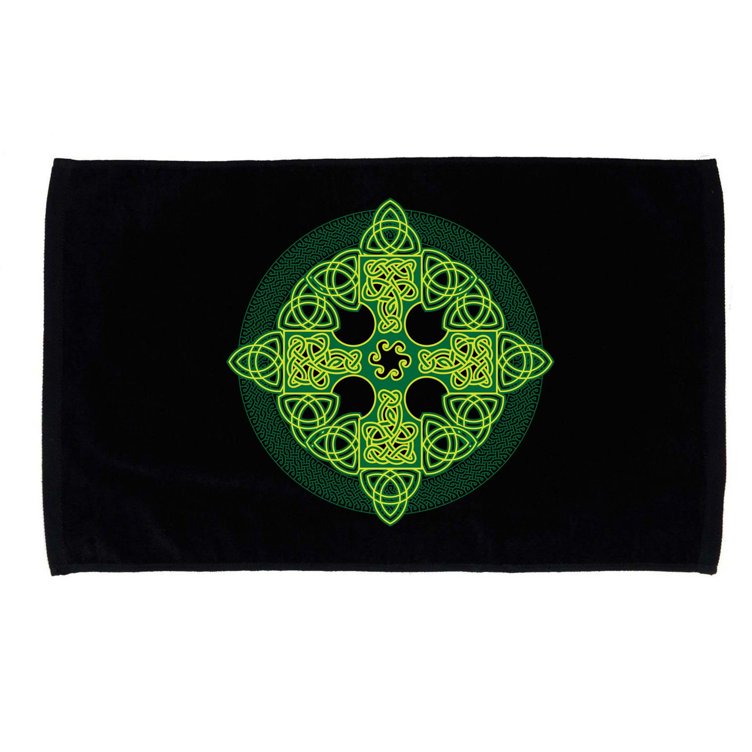 Celtic Knot Cross St. Patrick's Day Microfiber Hand Towel