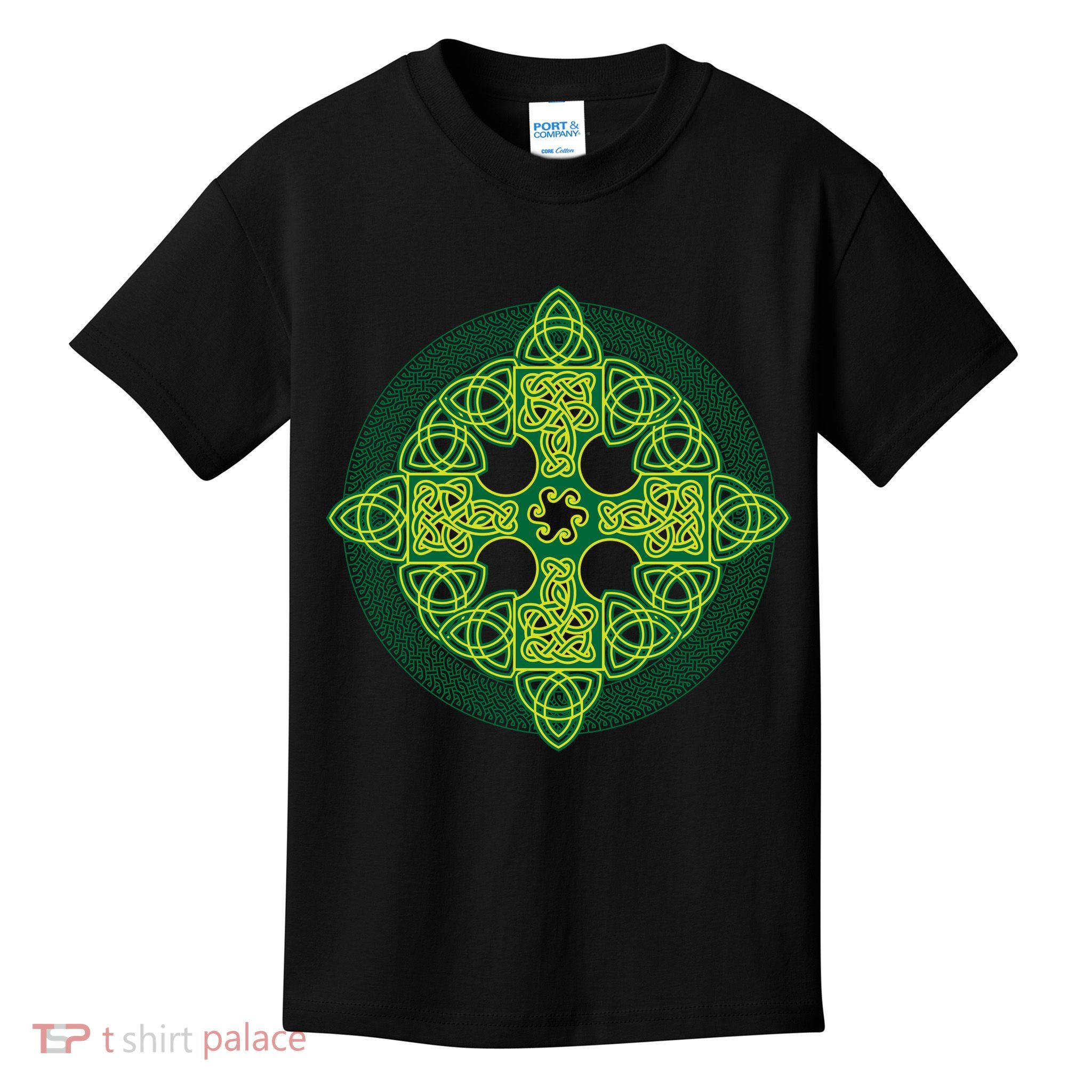 Celtic Knot Cross St. Patrick's Day Kids T-Shirt