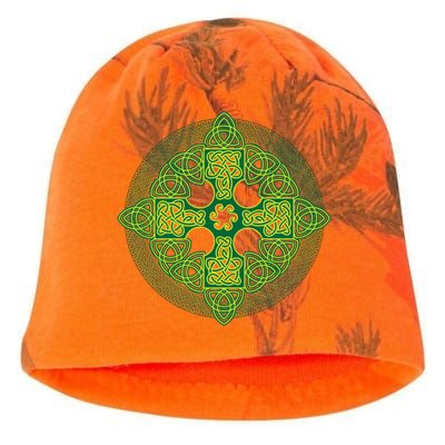 Celtic Knot Cross St. Patrick's Day Kati - Camo Knit Beanie