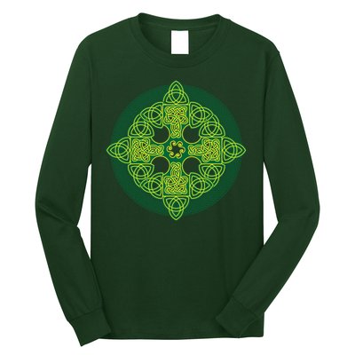Celtic Knot Cross St. Patrick's Day Long Sleeve Shirt