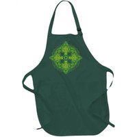 Celtic Knot Cross St. Patrick's Day Full-Length Apron With Pockets