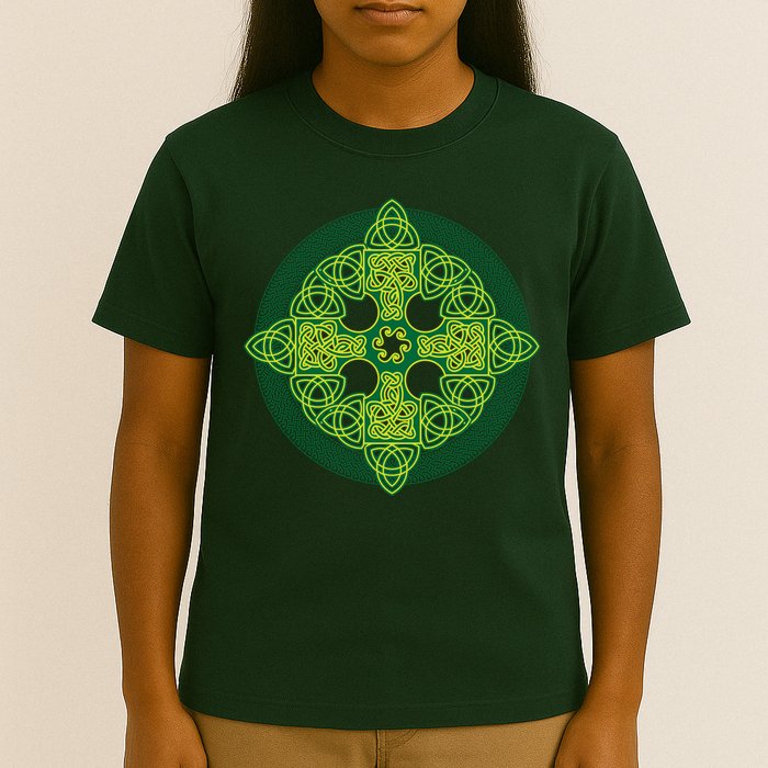 Celtic Knot Cross St. Patrick's Day T-Shirt
