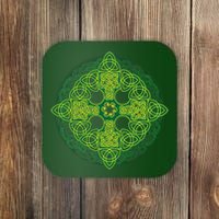 Celtic Knot Cross St. Patrick's Day Coaster