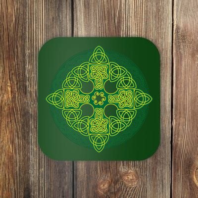 Celtic Knot Cross St. Patrick's Day Coaster