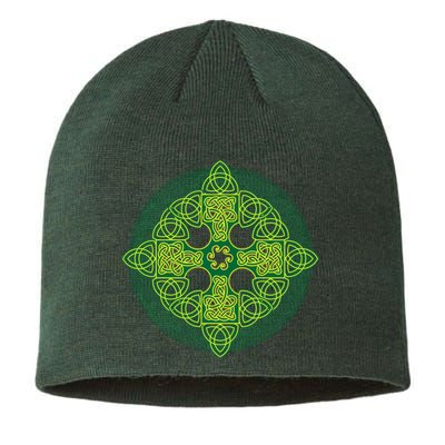 Celtic Knot Cross St. Patrick's Day Sustainable Beanie