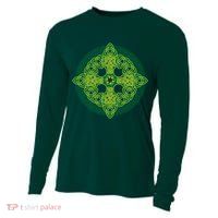 Celtic Knot Cross St. Patrick's Day Cooling Performance Long Sleeve Crew