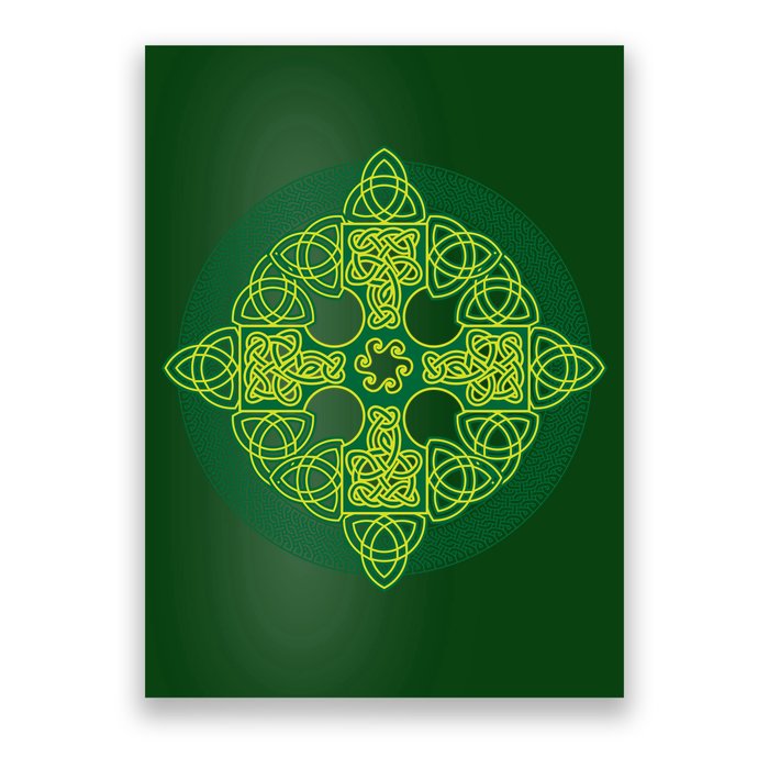 Celtic Knot Cross St. Patrick's Day Poster