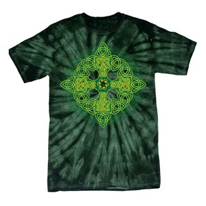 Celtic Knot Cross St. Patrick's Day Tie-Dye T-Shirt