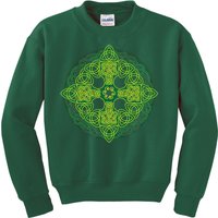 Celtic Knot Cross St. Patrick's Day Kids Sweatshirt