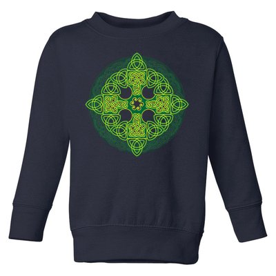 Celtic Knot Cross St. Patrick's Day Toddler Sweatshirt