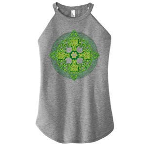 Celtic Knot Cross St. Patrick's Day Women's Perfect Tri Rocker Tank