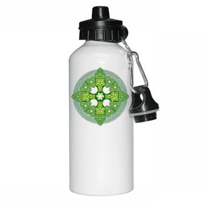 Celtic Knot Cross St. Patrick's Day Aluminum Water Bottle