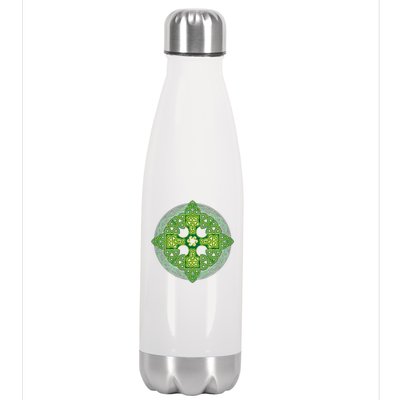 Celtic Knot Cross St. Patrick's Day Stainless Steel Insulated Water Bottle