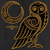 Celtic Knot Moon Owl Cool Comfort Performance Bucket Hat