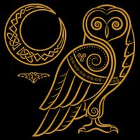 Celtic Knot Moon Owl Backpack
