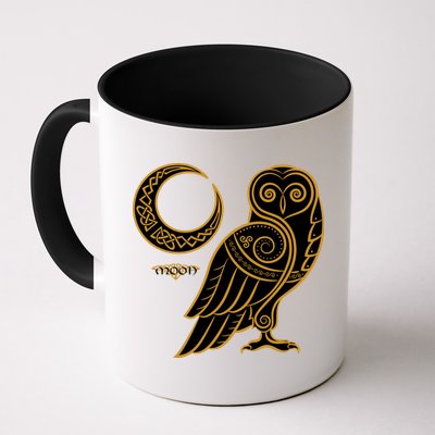 Celtic Knot Moon Owl Mug