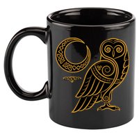 Celtic Knot Moon Owl 11oz C Handle Ceramic Mug
