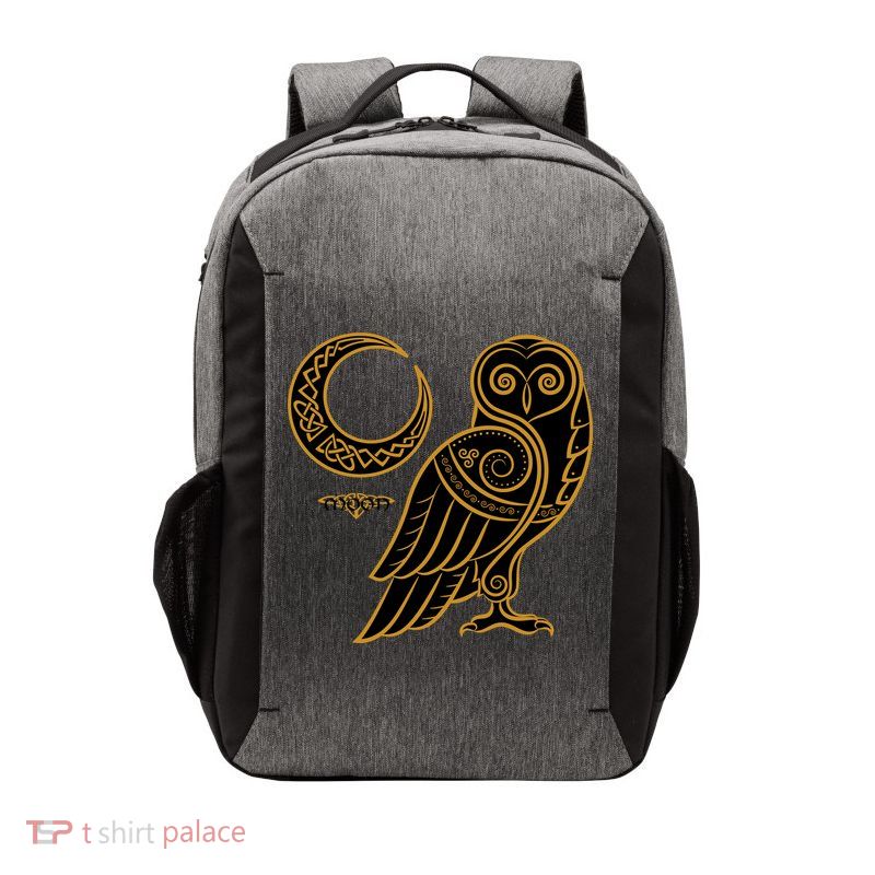 Celtic Knot Moon Owl Vector Backpack