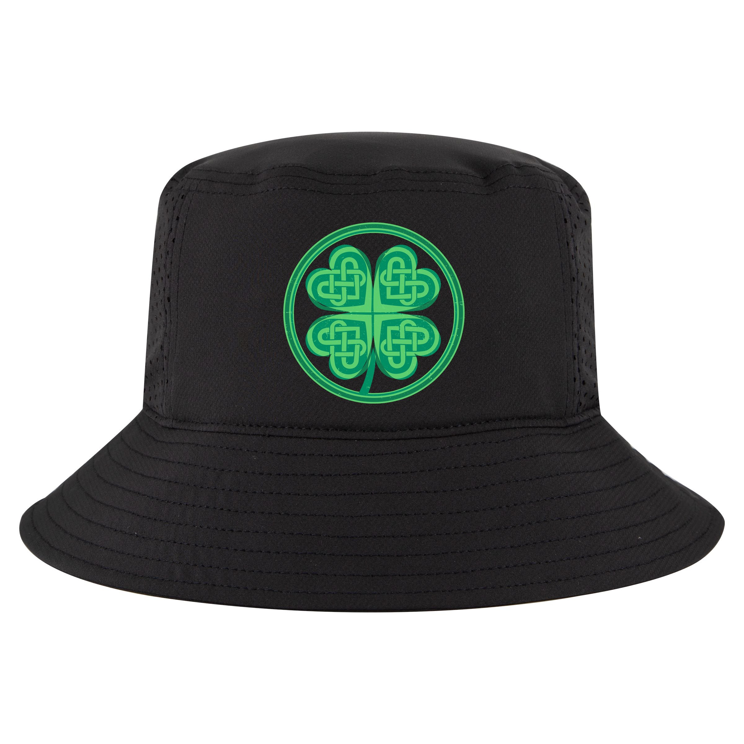 Celtic Pattern Shamrock Clover St Patrick's Day Cool Comfort Performance Bucket Hat