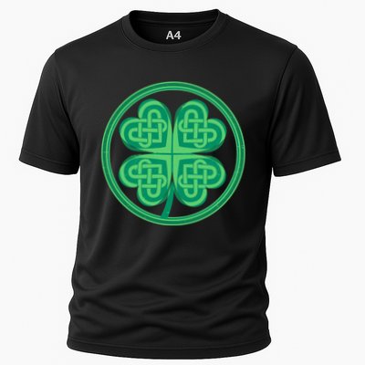 Celtic Pattern Shamrock Clover St Patrick's Day Performance Shirt
