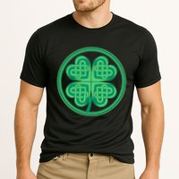 Celtic Pattern Shamrock Clover St Patrick's Day Performance Shirt