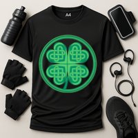 Celtic Pattern Shamrock Clover St Patrick's Day Performance Shirt