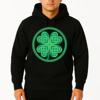 Celtic Pattern Shamrock Clover St Patrick's Day Hoodie