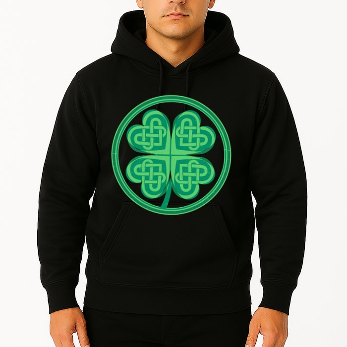 Celtic Pattern Shamrock Clover St Patrick's Day Hoodie