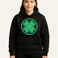 Celtic Pattern Shamrock Clover St Patrick's Day Hoodie