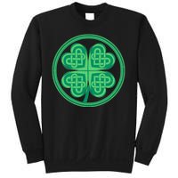 Celtic Pattern Shamrock Clover St Patrick's Day Sweatshirt