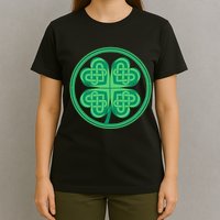 Celtic Pattern Shamrock Clover St Patrick's Day T-Shirt