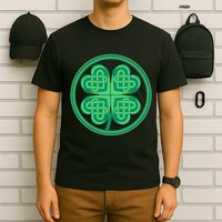 Celtic Pattern Shamrock Clover St Patrick's Day T-Shirt