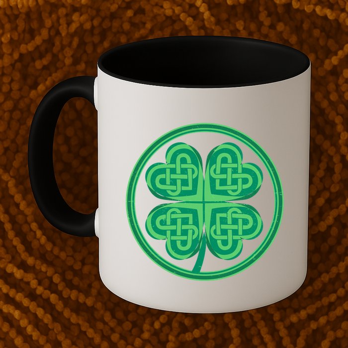 Celtic Pattern Shamrock Clover St Patrick's Day Mug