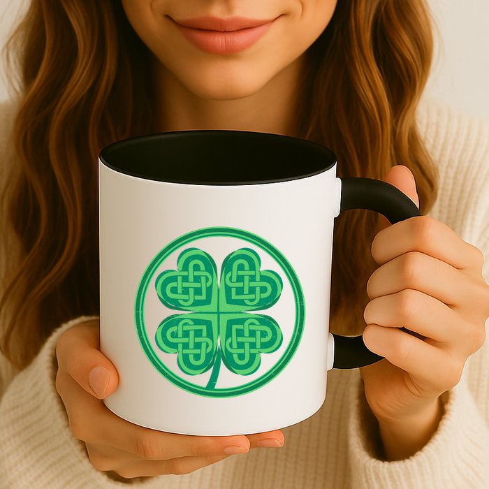 Celtic Pattern Shamrock Clover St Patrick's Day Mug