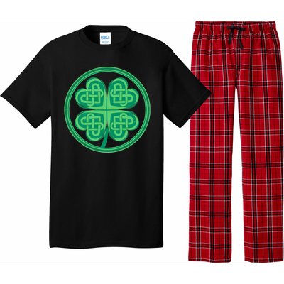 Celtic Pattern Shamrock Clover St Patrick's Day Pajama Set