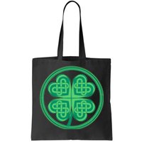 Celtic Pattern Shamrock Clover St Patrick's Day Tote Bag