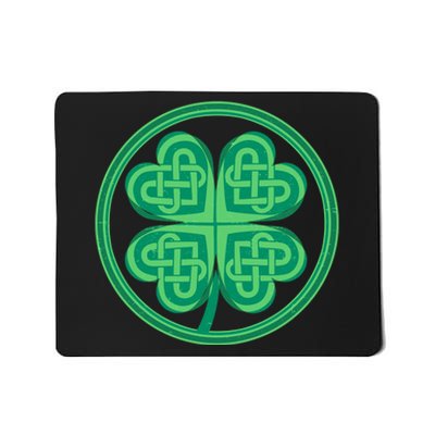 Celtic Pattern Shamrock Clover St Patrick's Day Mousepad