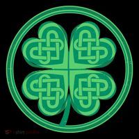 Celtic Pattern Shamrock Clover St Patrick's Day Cooling Performance Long Sleeve Crew