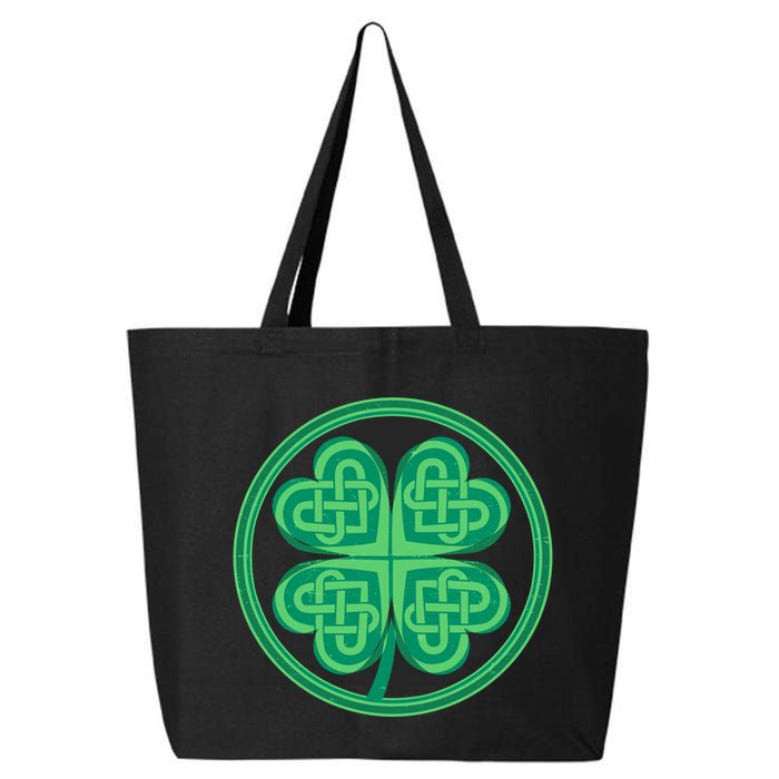 Celtic Pattern Shamrock Clover St Patrick's Day 25L Jumbo Tote