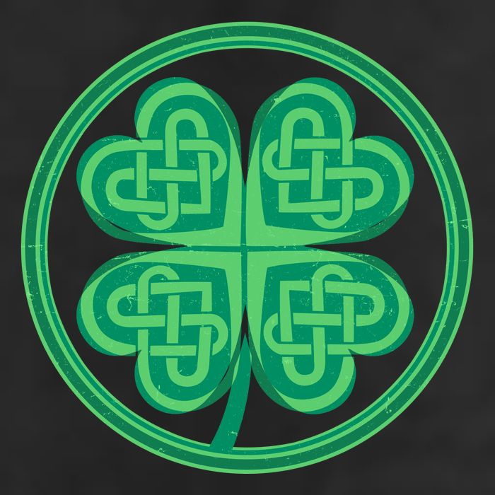 Celtic Pattern Shamrock Clover St Patrick's Day Trucker Hat