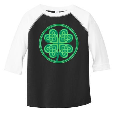 Celtic Pattern Shamrock Clover St Patrick's Day Toddler Fine Jersey T-Shirt