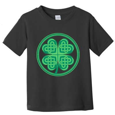 Celtic Pattern Shamrock Clover St Patrick's Day Toddler T-Shirt