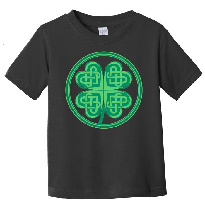 Celtic Pattern Shamrock Clover St Patrick's Day Toddler T-Shirt