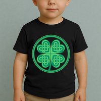 Celtic Pattern Shamrock Clover St Patrick's Day Toddler T-Shirt
